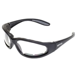 Hercules 1 Plus Anti-Fog Oval Frame Safety Sunglasses Clear Lens Black Frame 1 pc