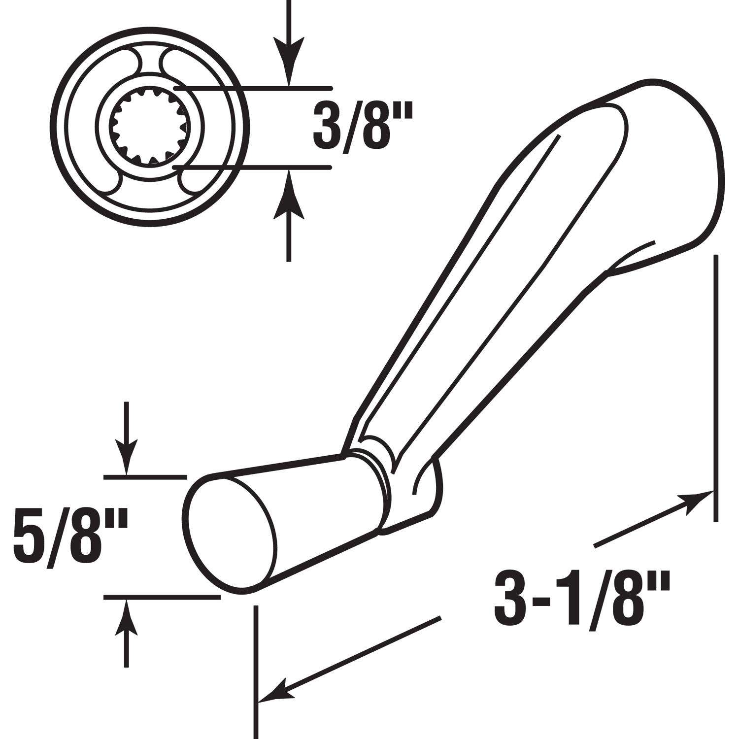 Prime-Line Painted Stone Zinc Single-Arm Casement Crank Handle For V.E. Anderson Prime-Line Painted Stone Zinc Single-Arm Casement Crank Handle For V.E. Anderson