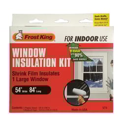 Frost King Clear Indoor Window Film Insulator Kit 54 in. W X 84 in. L