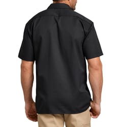 Dickies L Short Sleeve Men's Collared Black Work Shirt