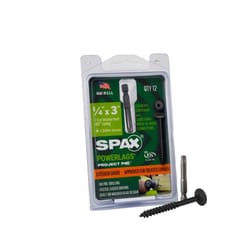 SPAX PowerLag 1/4 in. in. X 3 in. L T-30 Washer Head Structural Screws 12 pk