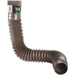 Spectra Metal 55 in. H X 3 in. W X 4 in. L Brown Plastic Downspout Extension