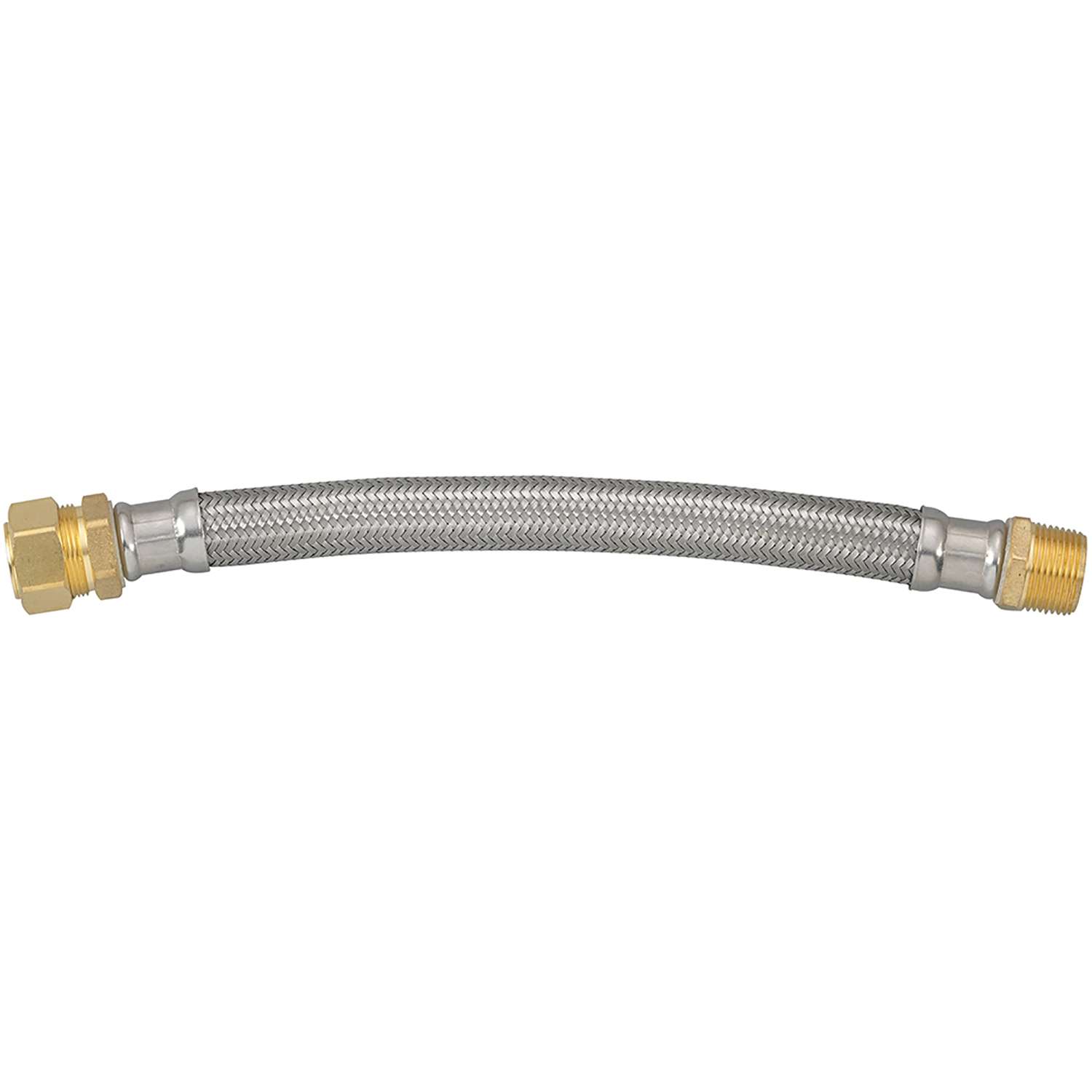 Ace 7/8 in. Compression X 3/4 in. D MIP 24 in. Braided Stainless Steel Water  Heater Supply Line - Ace Hardware