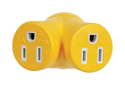 Camco 30 amps RV Generator Outlet Adapter 30-15A 1 pk