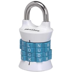 Master Lock 1-1/2 in. W Metal 4-Dial Combination Combination Padlock