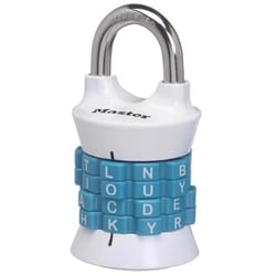 Master Lock 1-1/2 in. W Metal 4-Dial Combination Combination Padlock