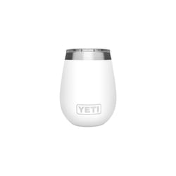 YETI Rambler 10 oz White BPA Free Wine Tumbler with MagSlider Lid