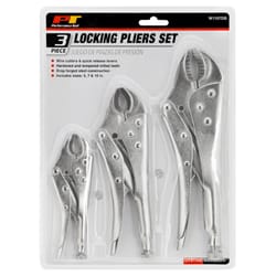 Performance Tool 3 pc Drop Forged Steel Locking Pliers Set