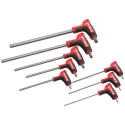 T-Handle Ball Ended Hex Key Set 6 PC Hexagon Allen Key Ball Point Metric 2  - 8mm