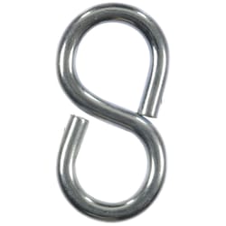 Ace Small Zinc-Plated Silver Steel 1.25 in. L Eight Hook 20 lb 5 pk