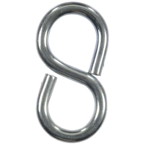 Ace Small Zinc-Plated Silver Steel 1.25 in. L Eight Hook 20 lb 5