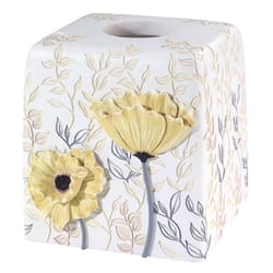 Avanti Linens Marielle Yellow Plastic Tissue Cover