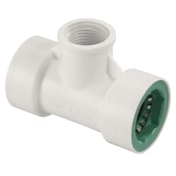 Orbit PVC-Lock 3/4 in. Push X 1/2 in. D FPT Plastic Tee Connector