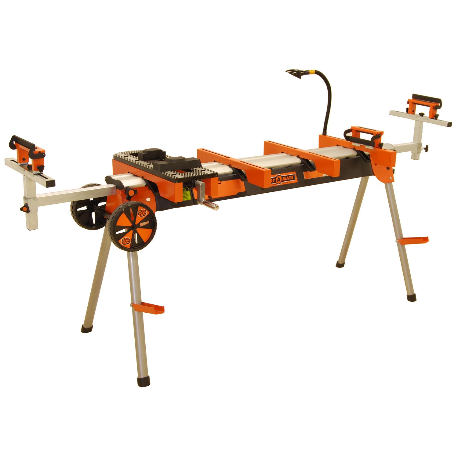 Bora Portamate Steel 116 In. L X 33 In. H X 11 In. W Miter Saw Stand ...