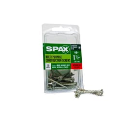 SPAX Multi-Material No. 6 in. X 1-1/2 in. L Phillips/Square Flat Head Construction Screws 30 pk