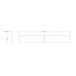 SteelWorks 0.125 in. X 0.75 in. W X 6 ft. L Aluminum Flat Bar 1 pk