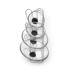 Spectrum Bloom Silver Steel Lid Organizer