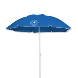 Caribbean Joe 72 in. Tiltable Blue Beach Umbrella