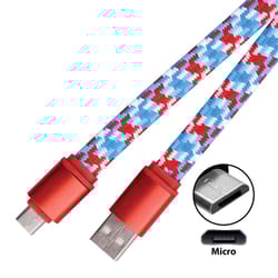 Blazing Voltz Micro to USB Cable 3 ft. Assorted