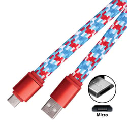 Blazing Voltz Micro to USB Cable 3 ft. Assorted