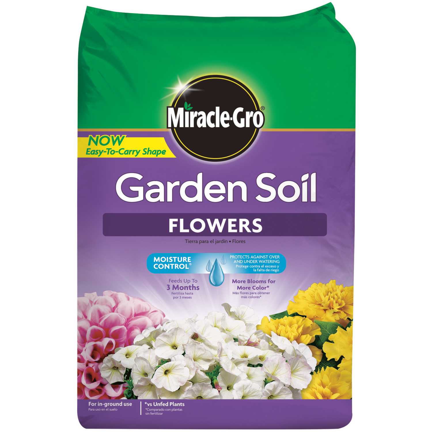 Miracle-Gro Flowers .09-.05-.07 Garden Soil 1.5 cu. ft ...