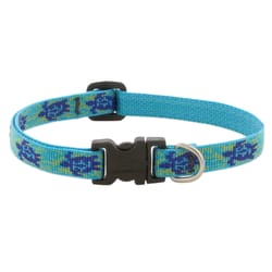 LupinePet Original Designs Multicolor Turtle Reef Nylon Dog Adjustable Collar