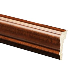 Inteplast Building Products 5/8 in. H X 2-5/8 in. W X 8 ft. L Prefinished Mahogany Polystyrene Trim