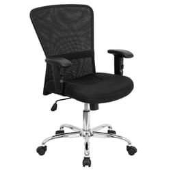 Flash Furniture Black Leather/Mesh Office Chair