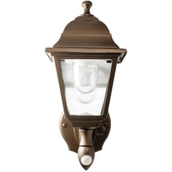 MAXSA Innovations Motion-Sensing LED Bronze Dimmable Outdoor Light Fixture Battery Powered
