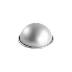 Fat Daddio's 5 in. Hemisphere/Ball Cake Pan Silver 1 pc