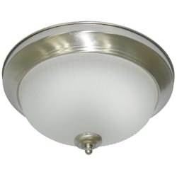 MaxLite 5.5 in. H X 12.75 in. W X 12.75 in. L Nickel Ceiling Fixture