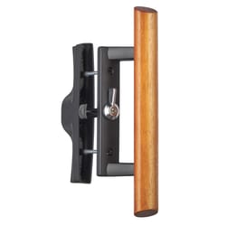 Ace Black/Brown Zinc Sliding Door Latch 1 pc