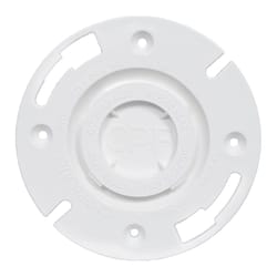 Charlotte Pipe Schedule 40 4 in. Hub X 3 in. D Hub PVC Floor Flange 1 pk