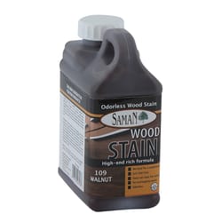 Saman Semi-Transparent Walnut Water-Based Wood Stain 32 oz