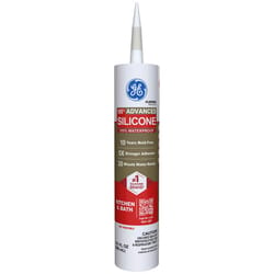 GE Advanced Almond Silicone 2 Kitchen and Bath Caulk Sealant 10.1 oz