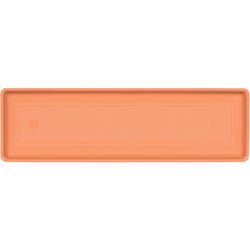 Novelty 1 in. H X 24 in. W X 7 in. D Plastic Countryside Flowerbox Tray Flower Box Tray Terracotta