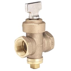 Homewerks 1 in. FIP X 1 in. FIP Bronze Ground Key Stop & Drain Valve