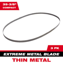 Milwaukee 35.38 in. L X 35.38 in. W Metal Compact Band Saw Blade 12/14 TPI Variable teeth 3 pk