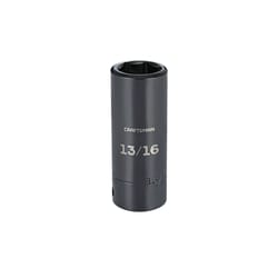 Craftsman 13/16 in. S X 1/2 in. drive S SAE 6 Point Deep Impact Socket 1 pc