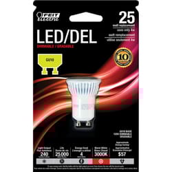 Feit MR11 GU10 LED Bulb Warm White 25 Watt Equivalence 1 pk