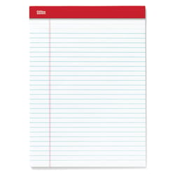 Office Depot 8-1/2 in. W X 11-3/4 in. L College Ruled Double Stitched White Perforated Writing Pads