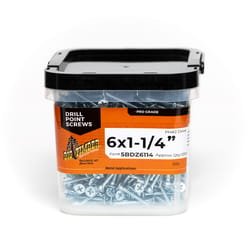 Big Timber No. 6 X 1-1/4 in. L Phillips Zinc-Plated Deep Wood Screws 1250 pk