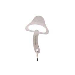 Kikkerland Silver Stainless Steel Mushroom Bottle Opener with Magnetic Catch