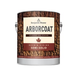 Benjamin Moore Arborcoat Semi-Solid Tintable Flat Clear Tint Base Alkyd Deck and Siding Stain 1 gal