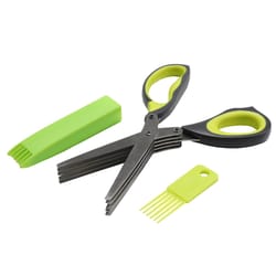 Chef Craft Black/Green ABS/Stainless Steel Herb Cutter