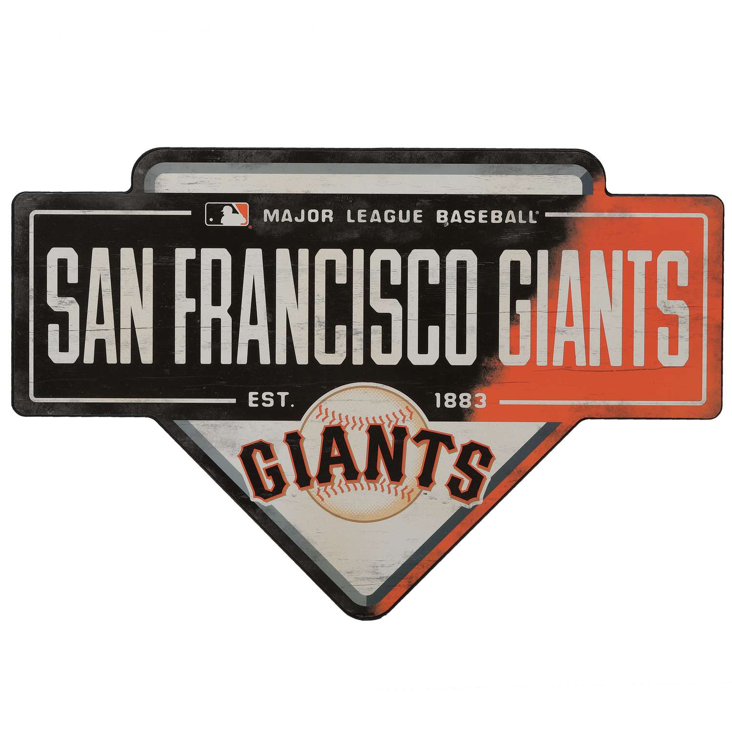 : Multicolor San Francisco Giants Round Paper Cutout