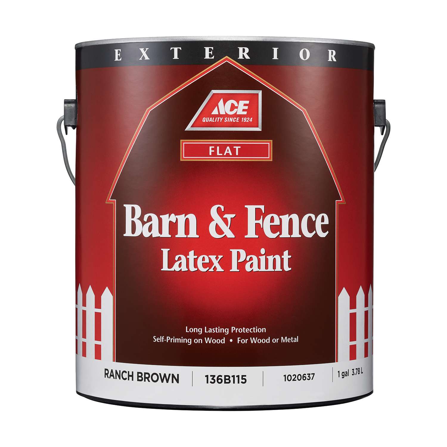 Ace Flat Ranch Brown Barn and Fence Paint Exterior 1 gal Ace Hardware