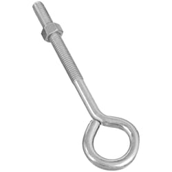 National Hardware 3/8 in. X 6 in. L Zinc-Plated Steel Eyebolt Nut Included