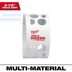 Milwaukee Hole Dozer 3-1/2 in. Bi-Metal 1.9 in. L X 1/4 in. D Hole Saw