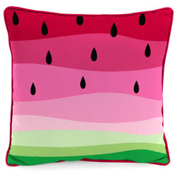 Jordan Manufacturing Multicolored Polyester Throw Pillow 4 in. H X 16 in. W X 16 in. L